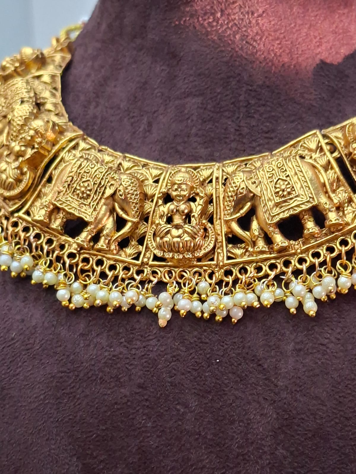 IBHA : Bridal tuskar with devi choker - Image 3